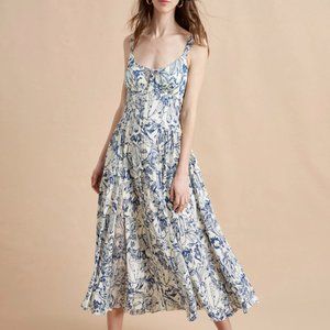 La Ligne NYC Paulina Dress BLUE TOILE XS